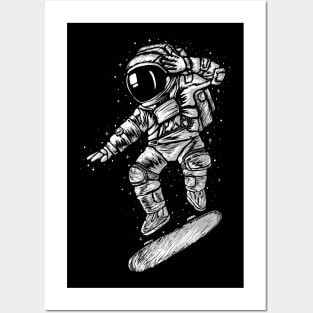 SKATE ASTRONAUT Posters and Art